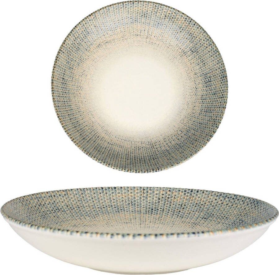 Bonna Diep bord Sway Porselein 25 cm (1300cc) set van 6