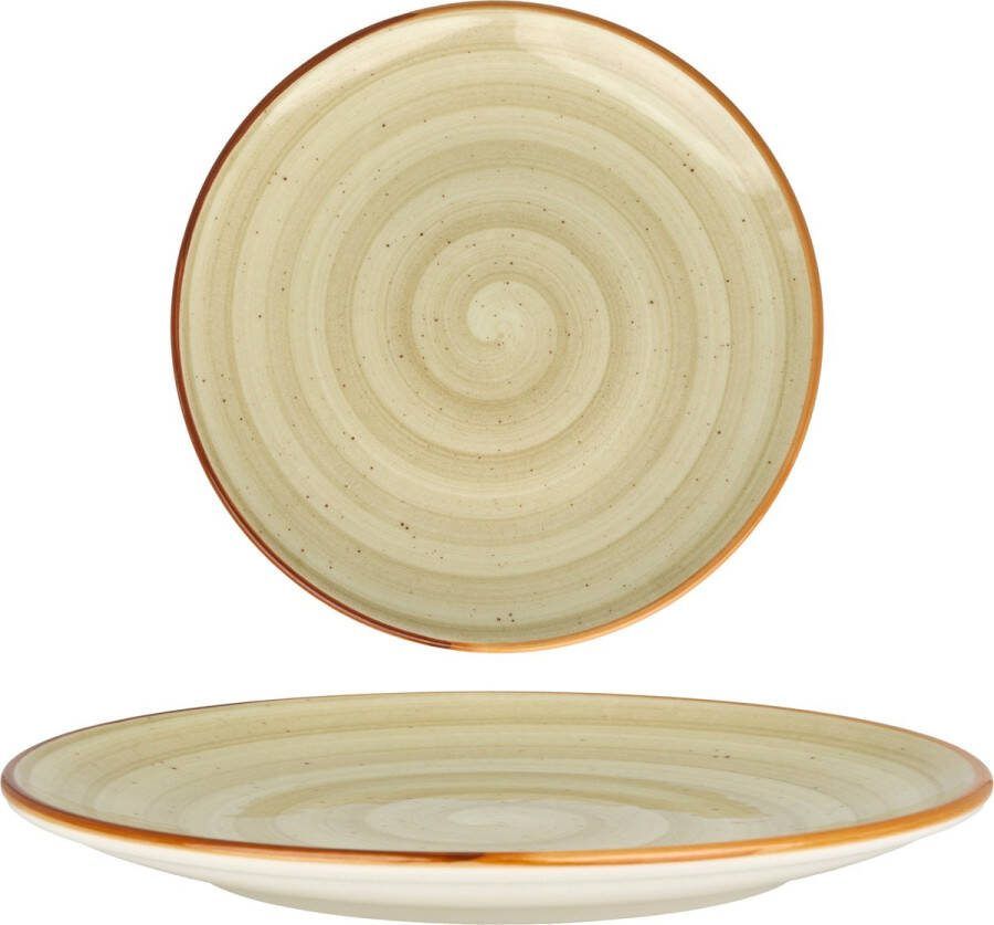 Bonna Dinerbord Aura Terrain Porselein 27 cm set van 6