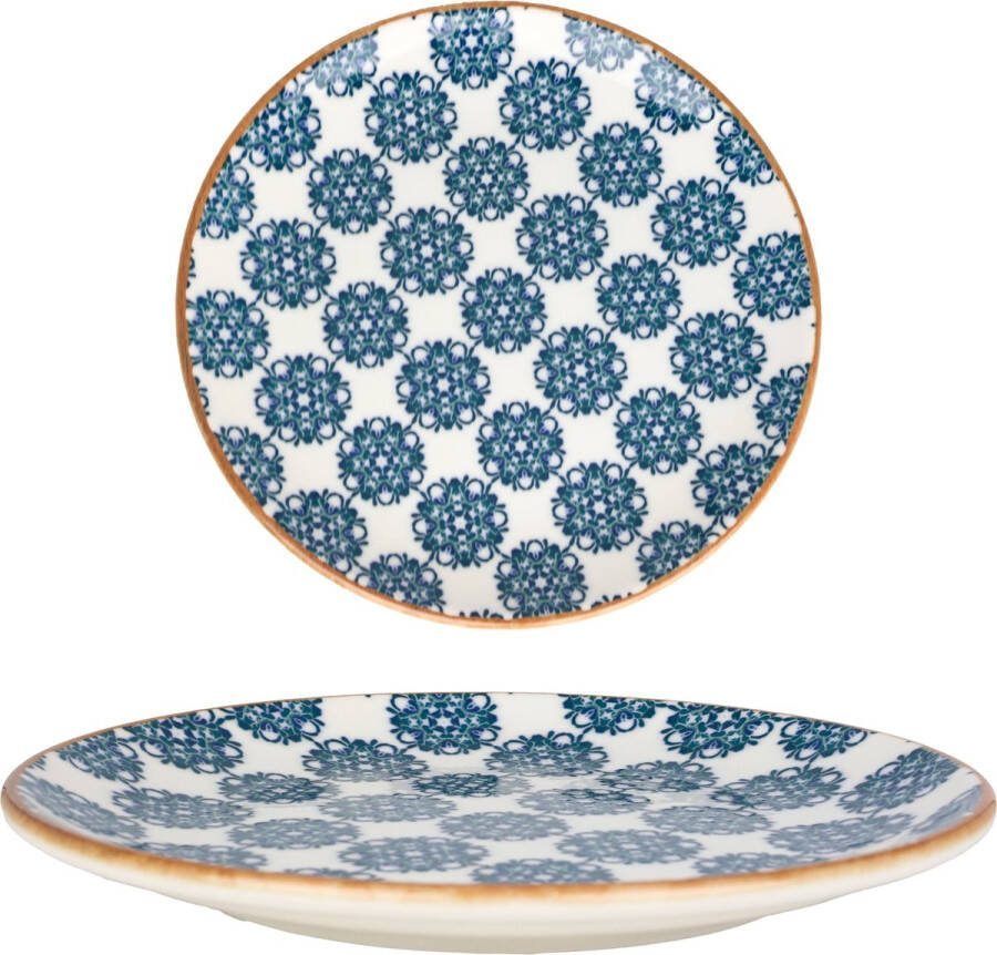 Bonna Dinerbord Lotus Porselein 25 cm set van 6