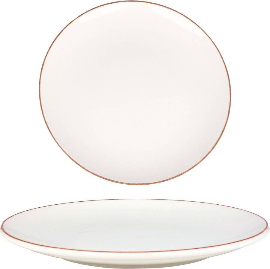 Bonna Dinerbord Retro Porselein 25 cm set van 6