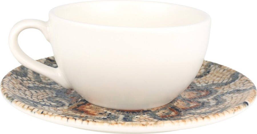 Bonna Mesopotamia Koffie kopjes & schotel 250 cc Porselein set van 6