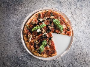 Bonna Pizza bord Retro Porselein 32 cm set van 2