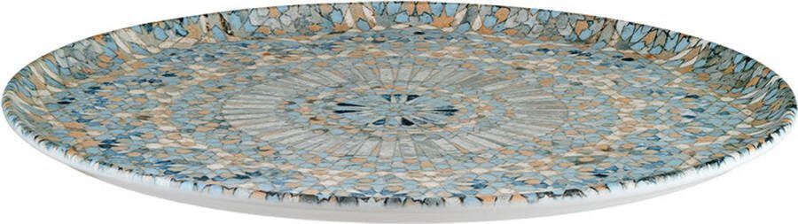 Bonna Pizza bord Luca Mosaic Porselein 32 cm set van 2