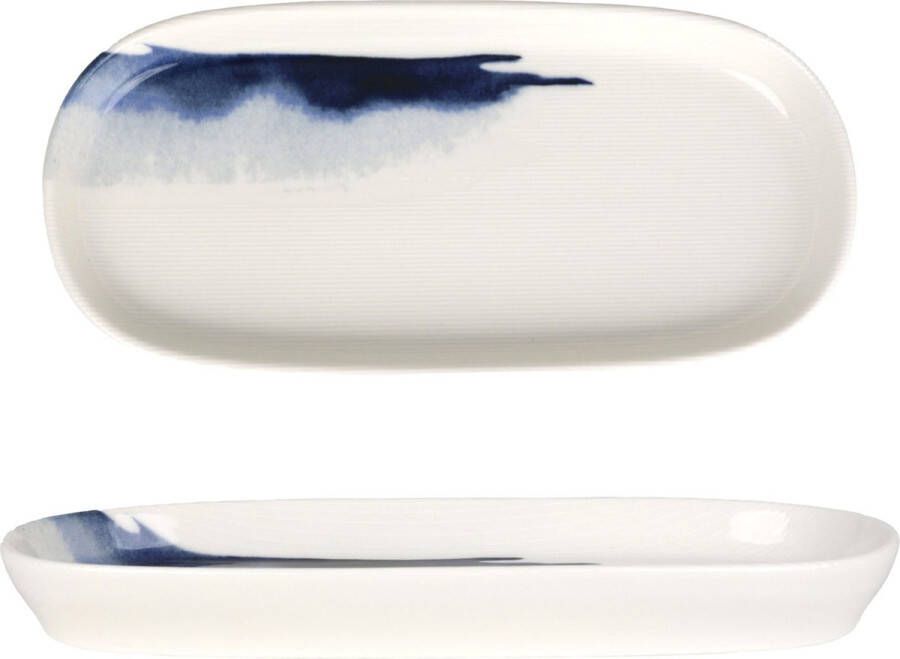 Bonna Serveerschaal Blue Wave Porselein 21 cm set van 2