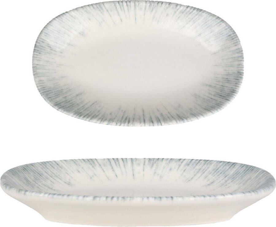 Bonna Serveerschaal Iris Porselein 15x8.5 cm set van 2