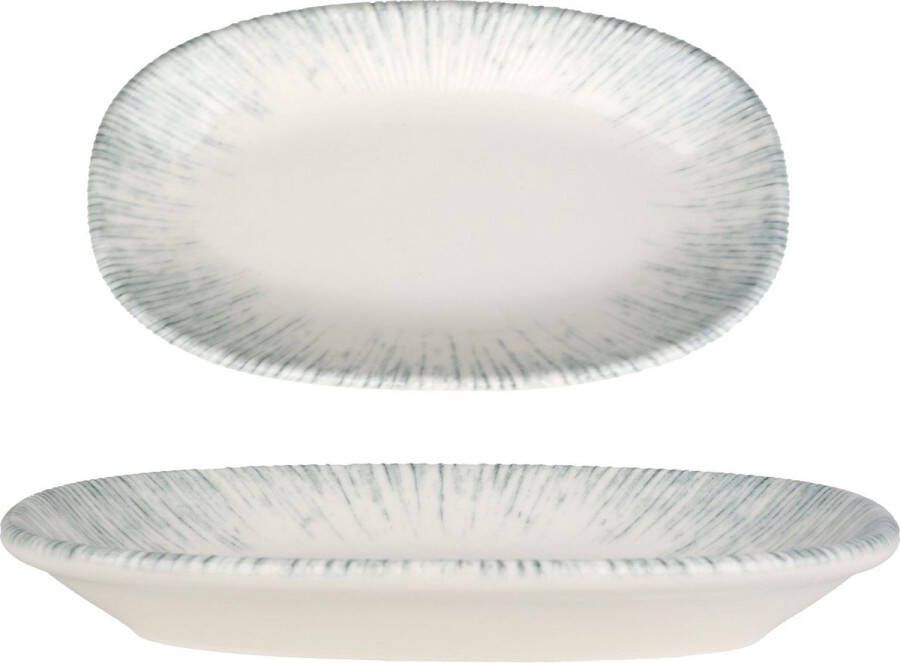 Bonna Serveerschaal Iris Porselein 24x14 cm set van 2