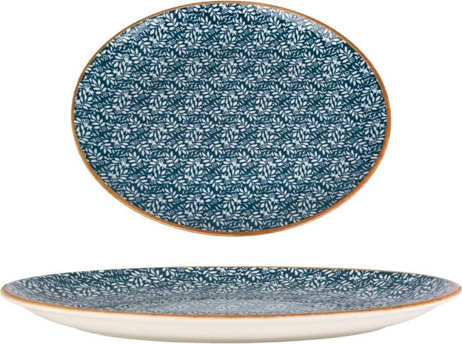 Bonna Serveerschaal Lupin Porselein 36x28 cm set van 2