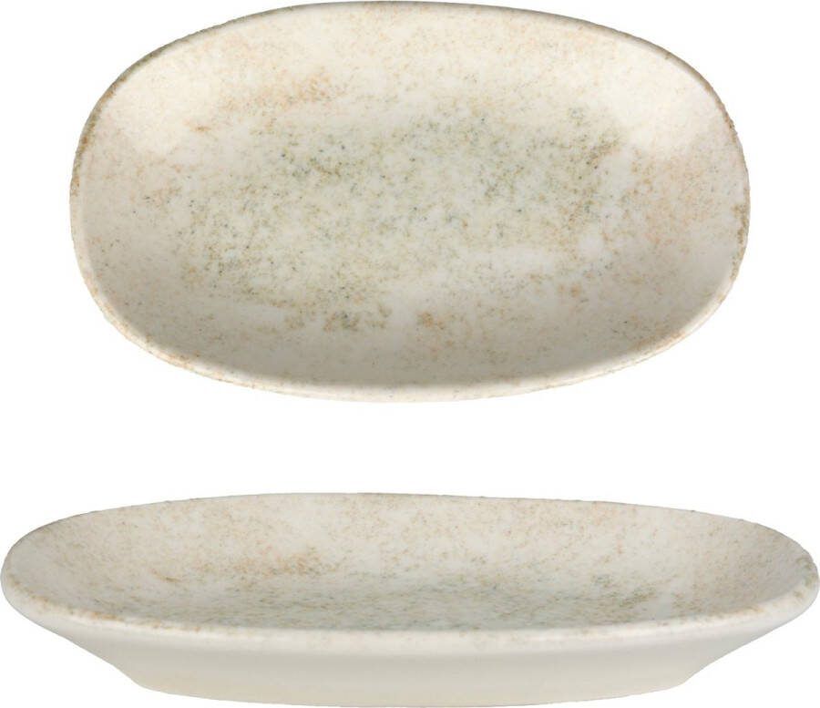 Bonna Serveerschaal Nacrous Porselein 15x8.5 cm set van 2