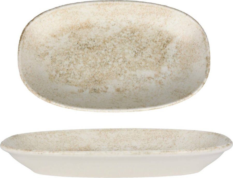 Bonna Serveerschaal Nacrous Porselein 24x14 cm set van 2