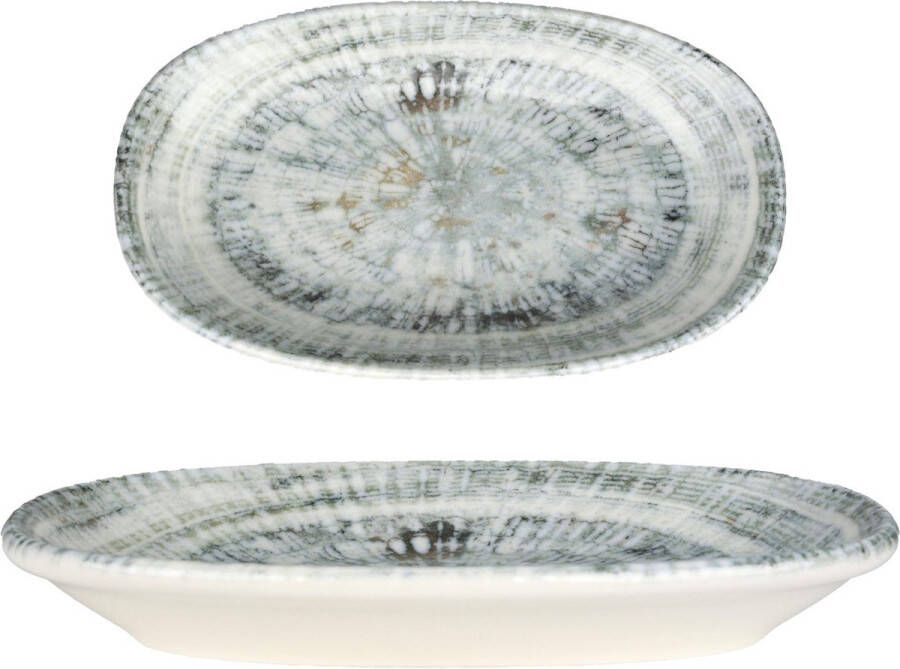 Bonna Serveerschaal Odette Porselein 19x11 cm set van 2