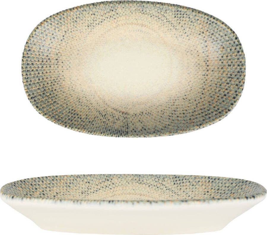 Bonna Serveerschaal Sway Porselein 15x8.5 cm set van 2