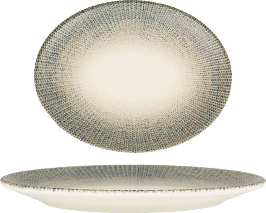 Bonna Serveerschaal Sway Porselein 25x19 cm set van 2