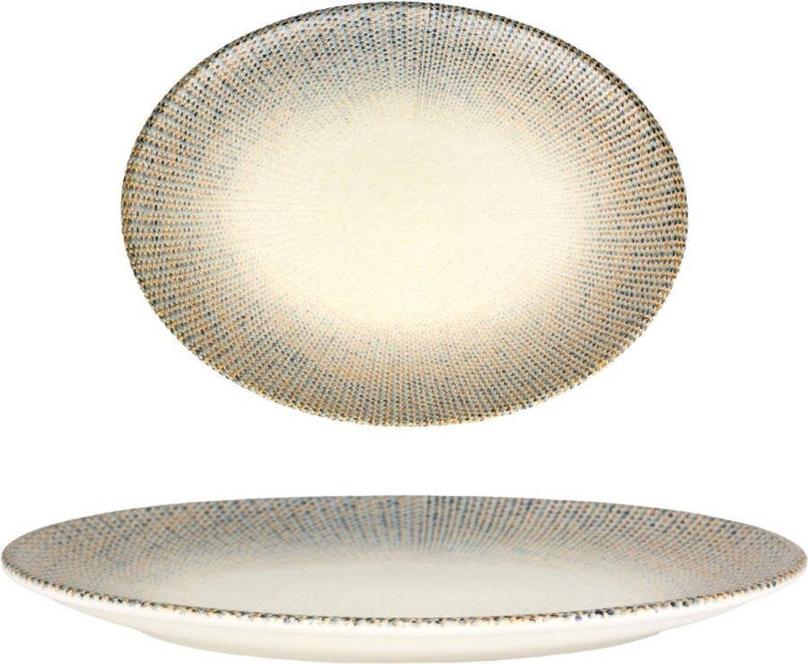 Bonna Serveerschaal Sway Porselein 31x14 cm set van 2