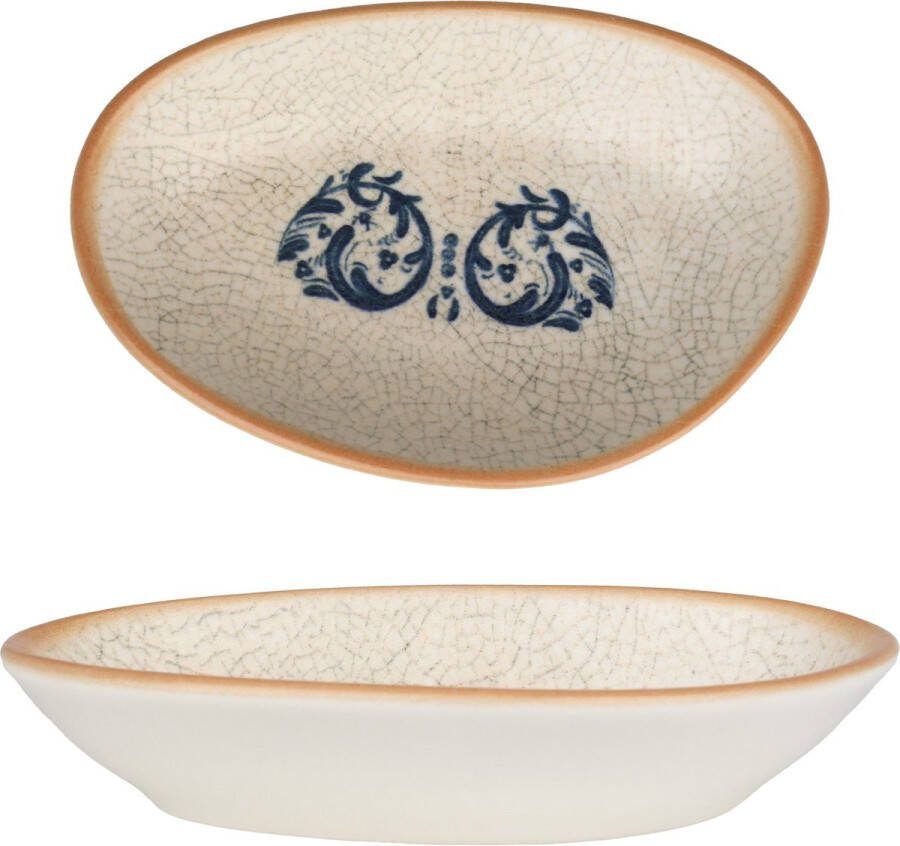 Bonna Serveerschaal Viento Porselein 15x8.5 cm set van 2