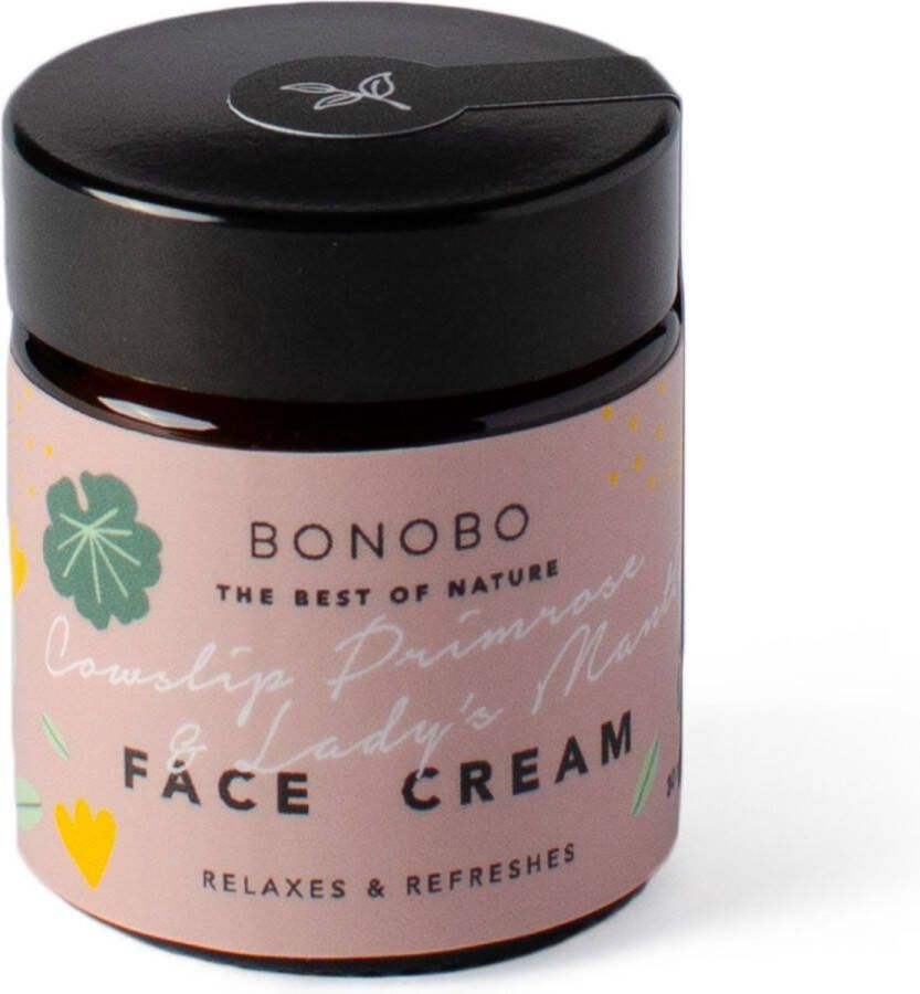 BONOBO Cowslip Primrose & Lady s Mantle Face Cream Relaxes & Refreshes 30ml