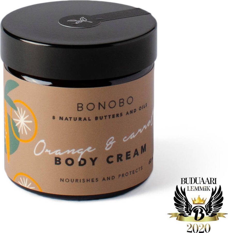 BONOBO Orange & Carrot Body Cream Nourishes & Protects 60ml