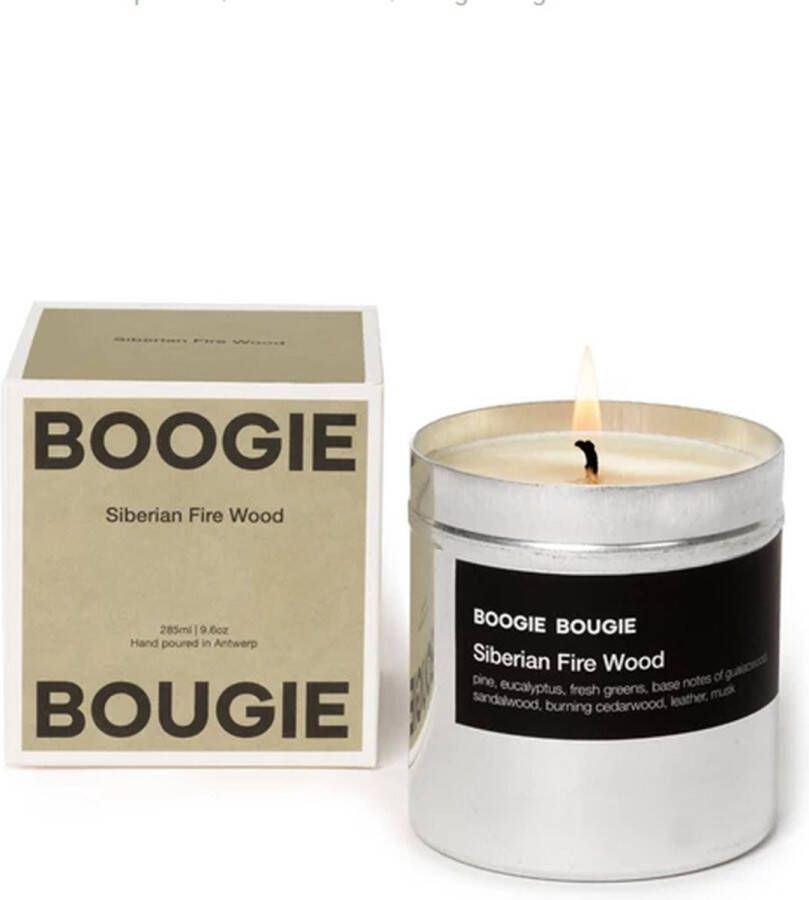 Boogie Bougie geurkaars 285ml Siberian Wood