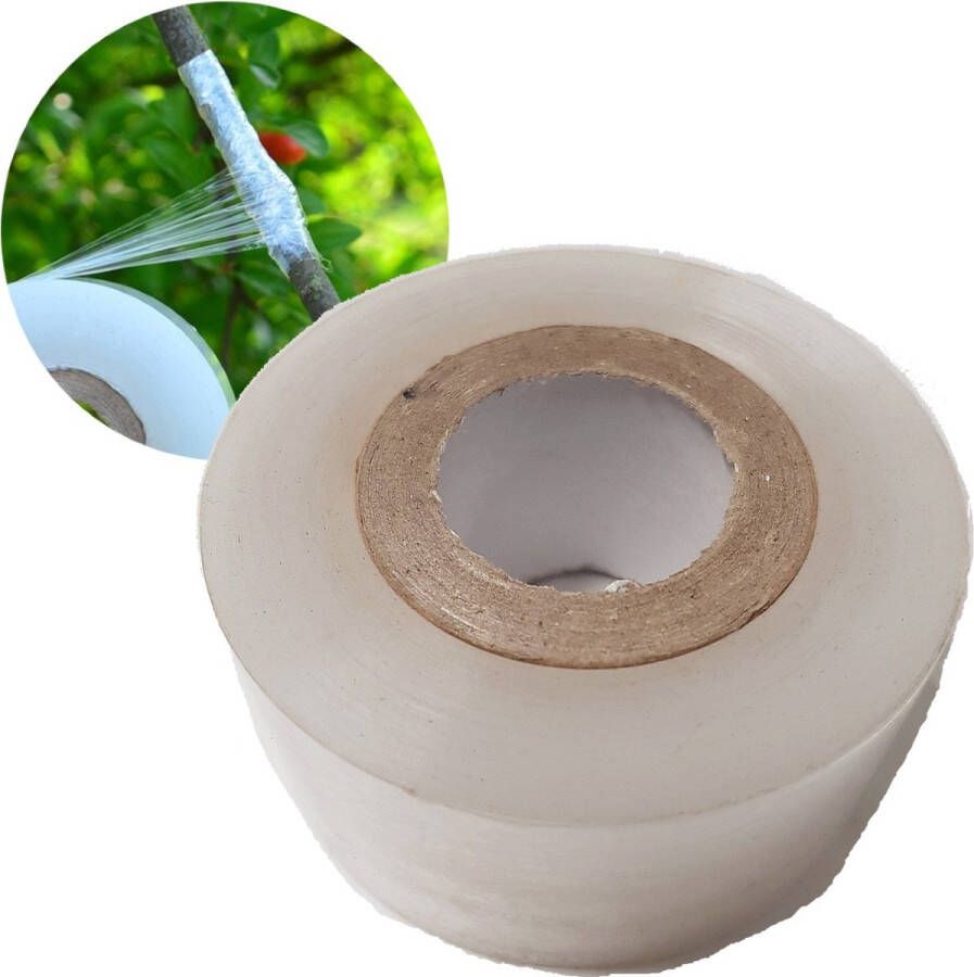 Boomkwekerij Schramas Fruitbomen enttape 30mm breed Zelfklevend 100m lengte tape voor enten