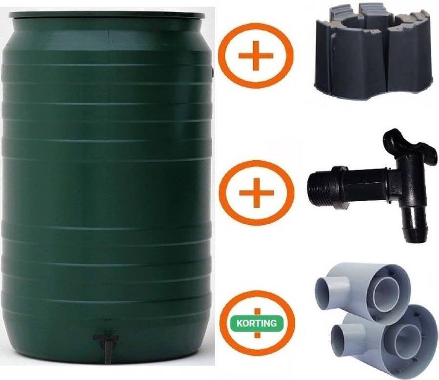 BOOXIES Complete 210 Liter Regenton Set