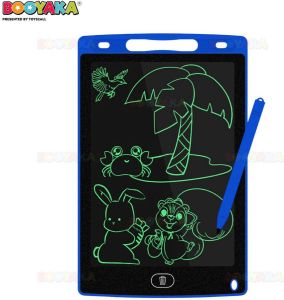 Booyaka LCD Schrijftablet kinderen blauw 8 5 Inch Grafische tablet Grafisch tekenen – Digitaal tekenen- Digitaal tekentablet – Schijftablet voor kinderen – Tekenbord interactief speelgoed Writingtablet Magisch tekenbord