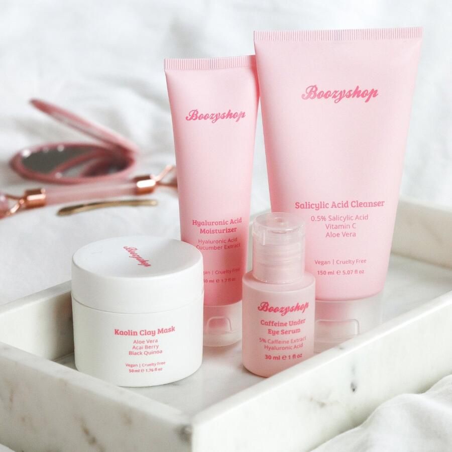Boozyshop Luxe Skincare Set Normale Huid Huidverzorging geschenksets Eye Serum Moisturizer & Cleanser – Skincare en – Moederdag Pakket