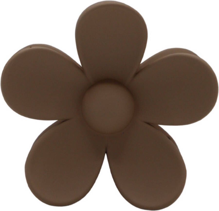 Boozyshop Flower Hair Clip Dark Brown