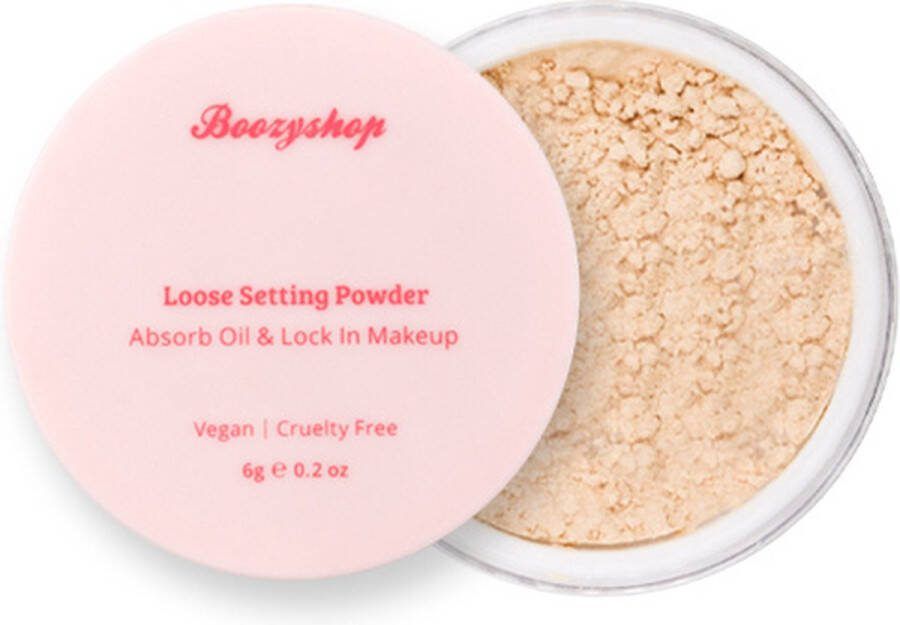 Boozyshop Loose Setting Powder Translucent Transparante poeder Fixing powder Gezichtspoeder Setting powder Loose powder Setting poeder Matte finish Vegan
