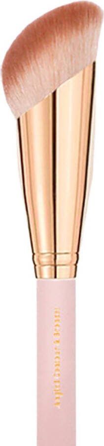 Boozyshop Soft Pink & Gold Angled Contour & Bronzer Brush