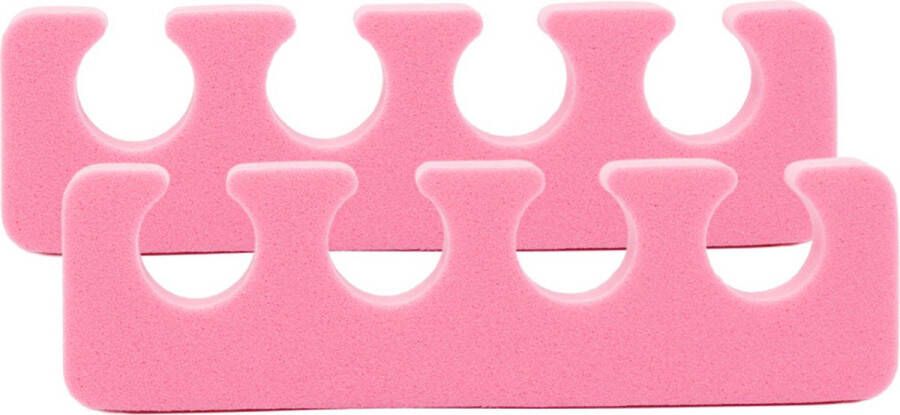 Boozyshop Teenspreider nagellak Tenenspreider Pedicure Vergemakkelijkt het aanbrengen van nagellak Toe Separators Roze