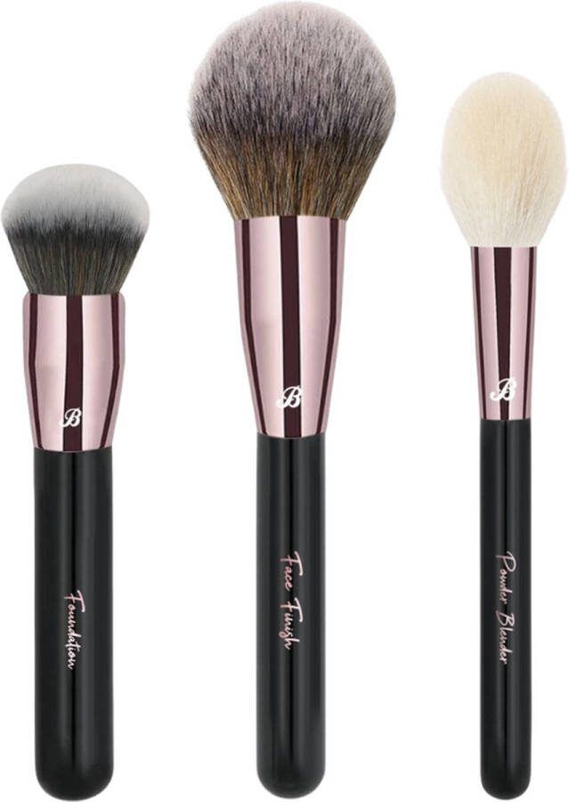 Boozyshop Ultimate Pro 3 pc Face Brush Set