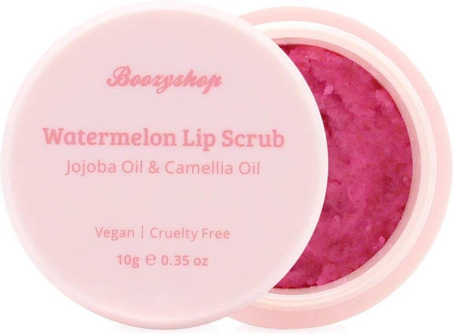 Boozyshop Watermelon Lip Scrub Lip Exfoliator Zijdezachte lippen Hydrateert en verzorgt Compact formaat 10 gr