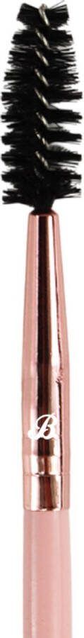 Boozyshop Wenkbrauw Kwast Pink & Rose Gold Lash & Brow Brush Om je wimpers en wenkbrauwen mee in model te brengen Make-up Kwasten Hoge kwaliteit Wenkbrauwkwast