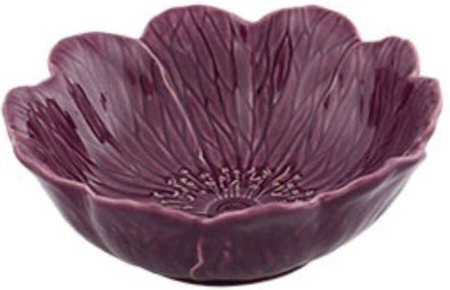 Bordallo Pinheiro Kom Flora purple 17cm Kommen