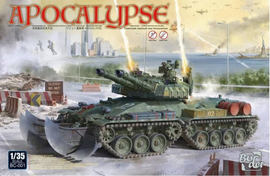 Border Model 1:35 BC001 Apocalypse Red Alert 2 Plastic Modelbouwpakket
