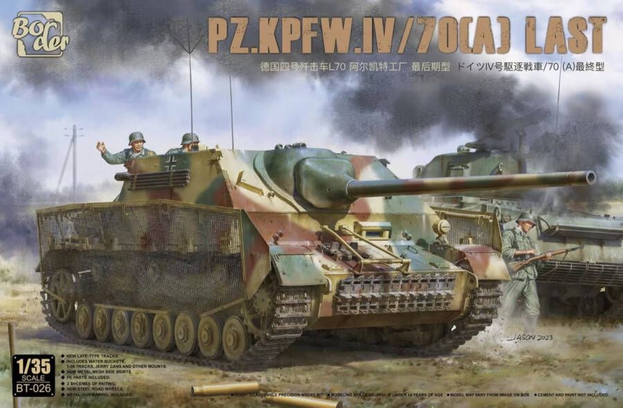 Border Model 1:35 BT026 Jagdpanzer IV L 70(A) Last Plastic Modelbouwpakket