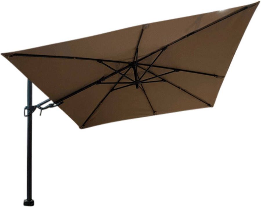 Warentuin Barletta Vrijhangende Zweefparasol Taupe 3x3 M