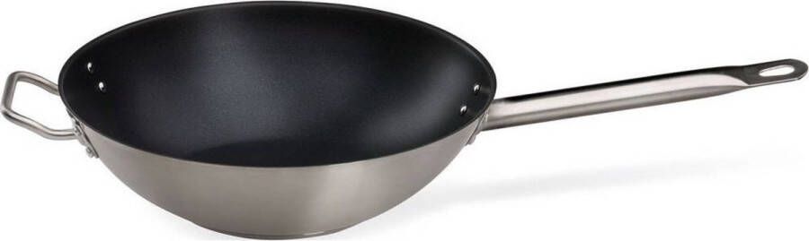 Boretti BAC153 Padella wok 30cm inox | Potten&Pannen | Keuken&Koken Keukengerei | 8715775142757