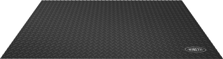 Boretti Barbecue floor mat 120 x 80 cm tegelbescherming zwart