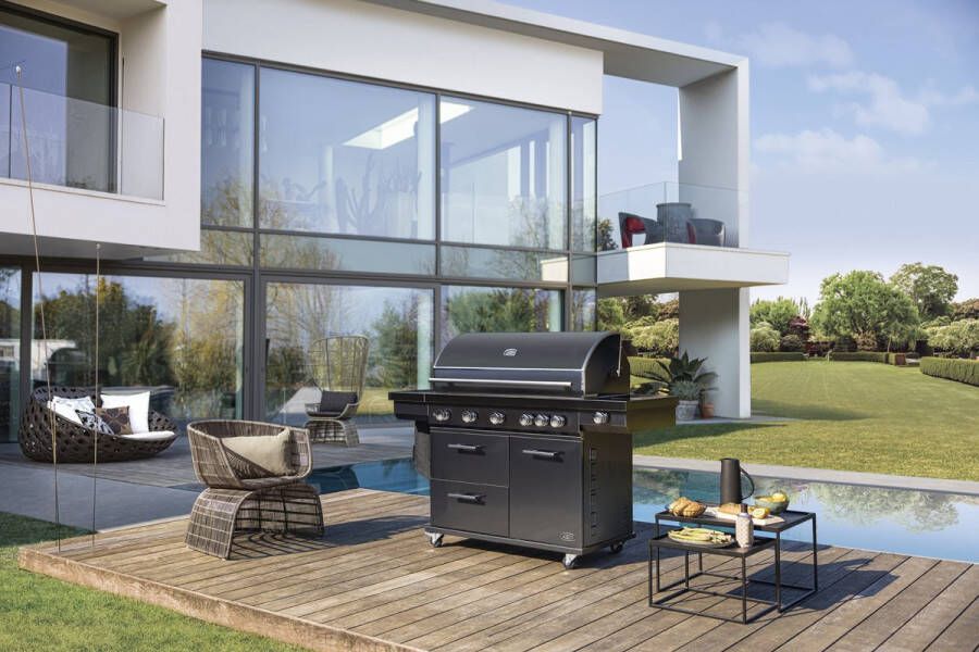 Boretti BBQ Hoes Imperatore 5B grijs waterbestendig