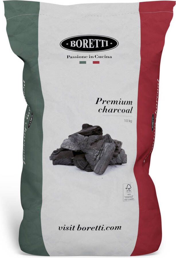 Boretti Houtskool 10 KG premium quality large chunks