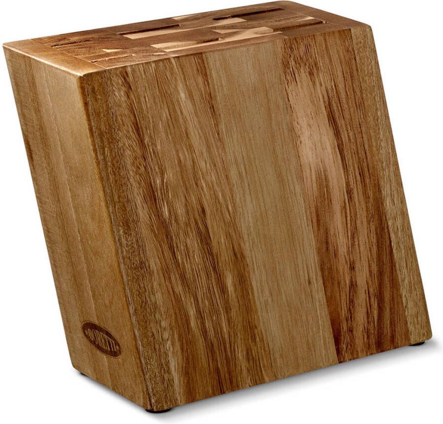 Boretti Messenblok Gemaakt van Acaciahout Een elegant en stijlvol messenblok omdat deze messen een podium verdienen.
