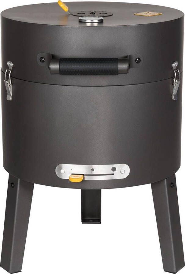 Boretti Tonello houtskoolbarbecue BBQ ø 37 cm Zwart draagbaar