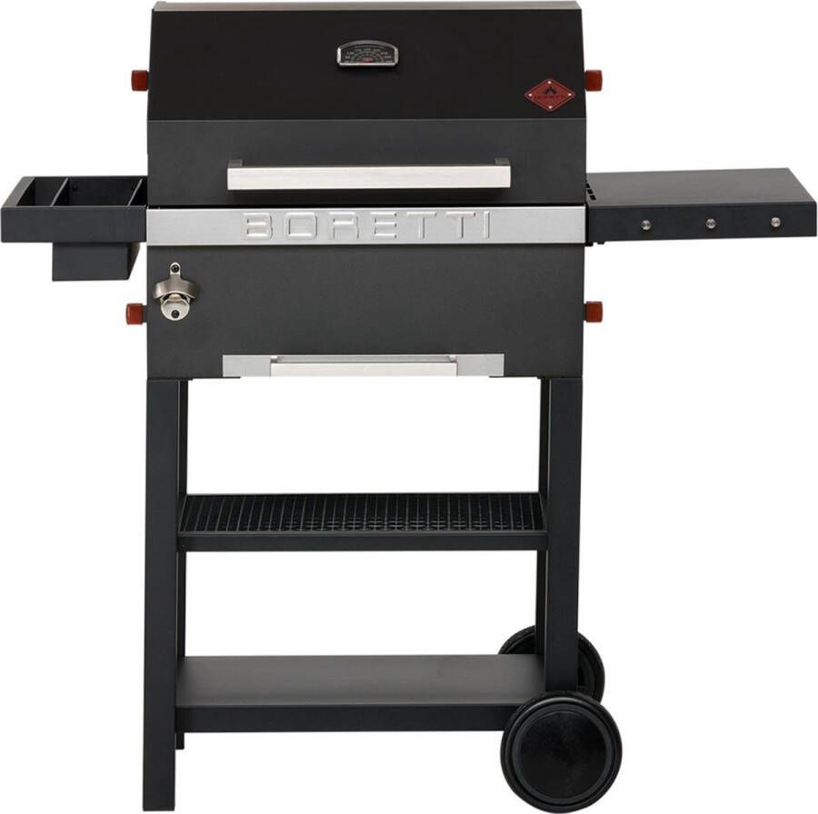 Boretti Vittoria Houtskoolbarbecue Grilloppervlak 43 x 57 cm Zwart