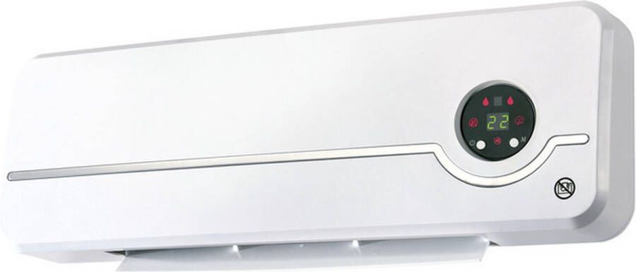 Borg Keramische Verwarming Badkamerkachel Kachel -Wandkachel 2000 watt geschikt voor de badkamer PTC element met afstandsbediening