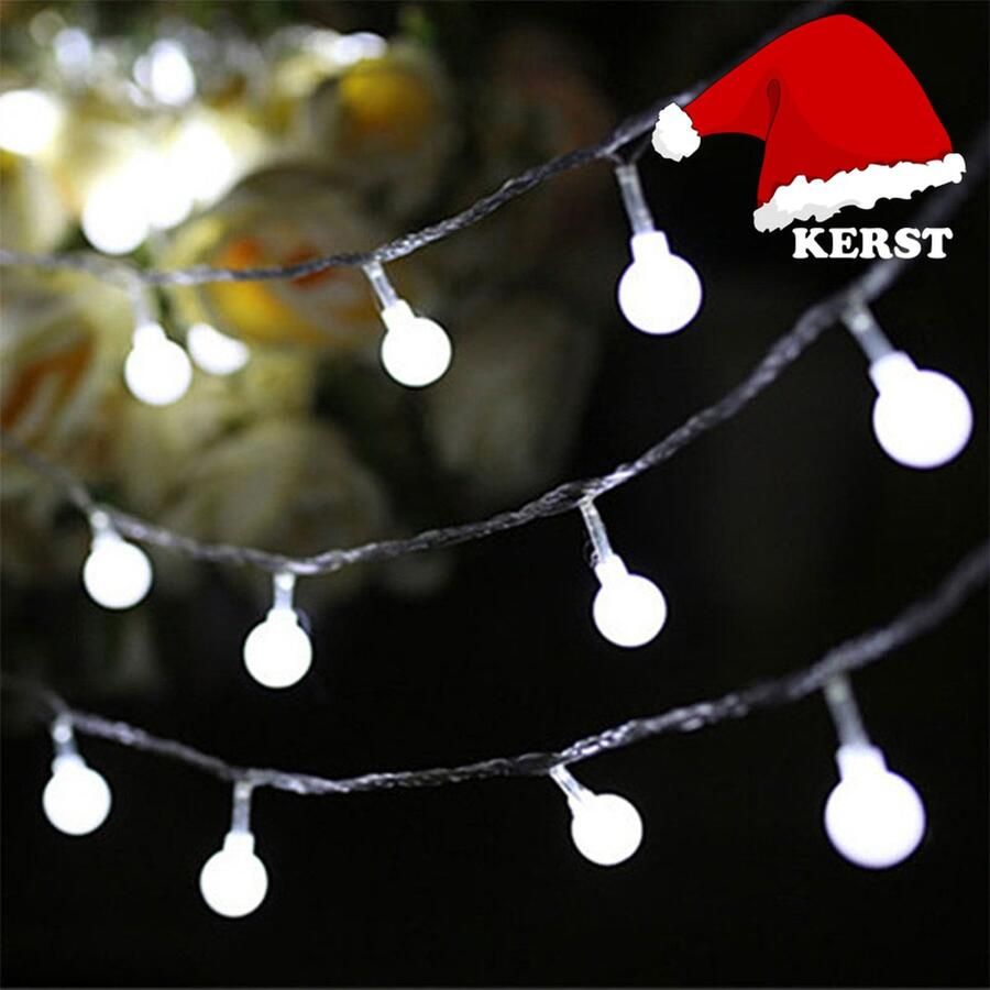 Borg's Choice Kerst Lampjes Slinger • 20 Lampjes • Koud Wit • Kerstverlichting • Kerstlamp • Fairy Lights