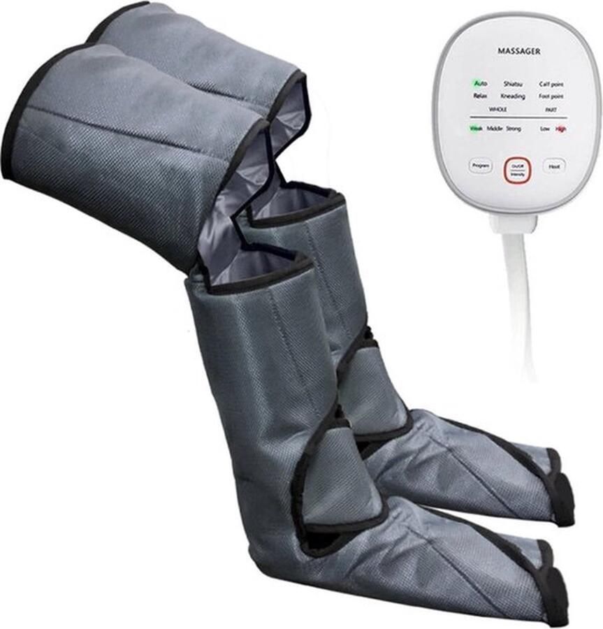 Boriso Voetmassage Apparaat en Beenmassage Compressie Massage Elektrisch 6 Verschillende Standen Verbetert de Bloedsomloop