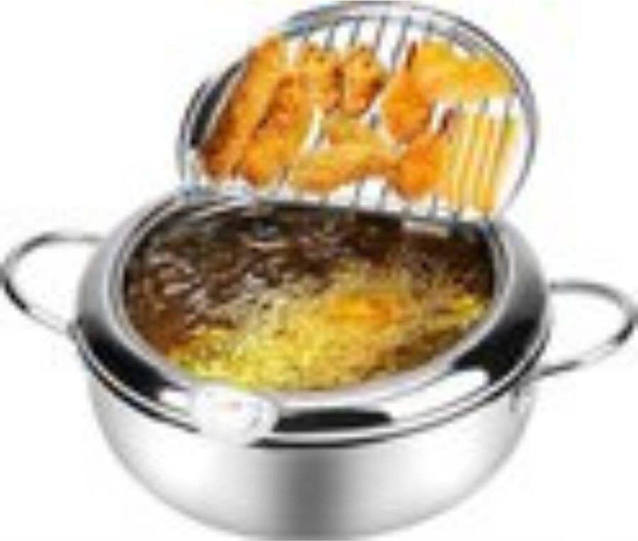 Boriso Japanse Friteuse 20cm 2 2L Friteuse 2 liter Frituurpan Friteuse