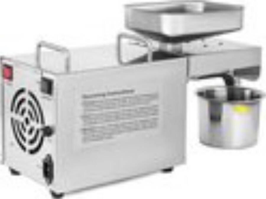 Boriso Oliepersmachine Koude en Warme Pers 610 W Thuisgebruik Notenmaler Olie Persmachine
