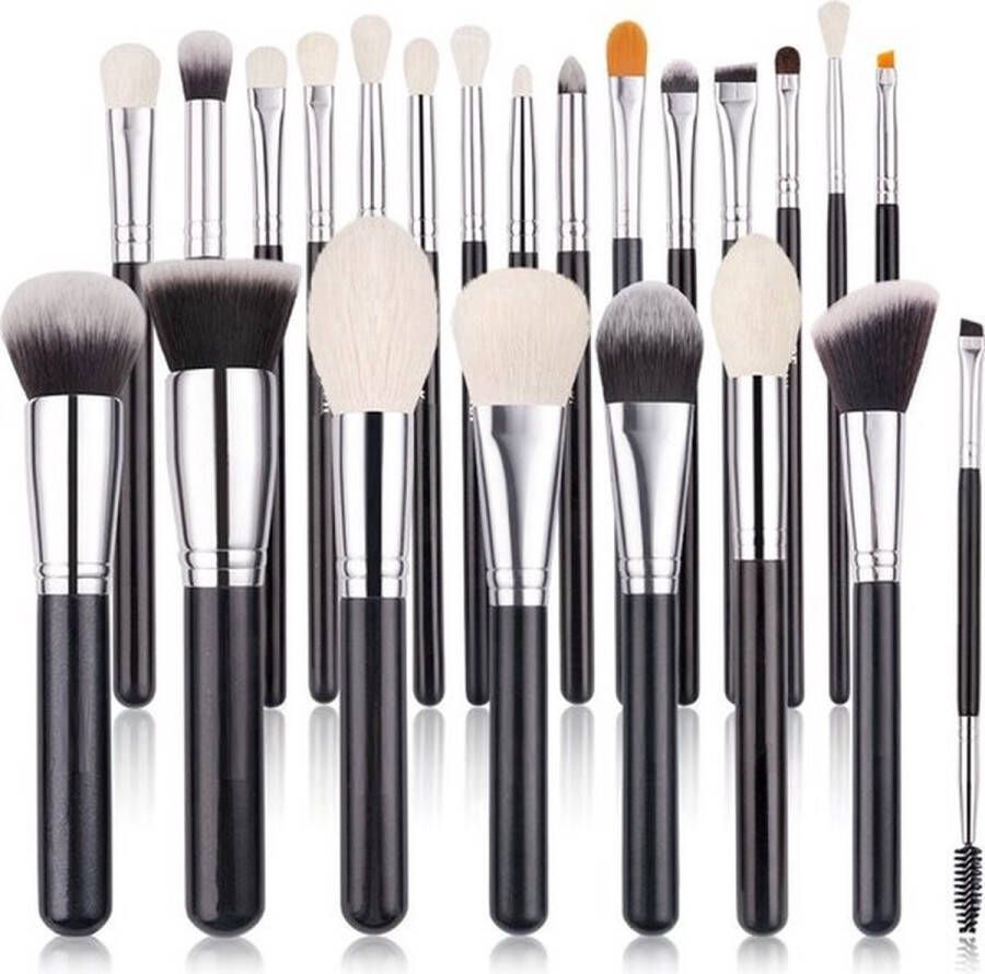 Boriso Professionele Make up Kwasten Set 23 delig Met Foundation Kwast Met Poeder Kwast Met Oogschaduw Kwast