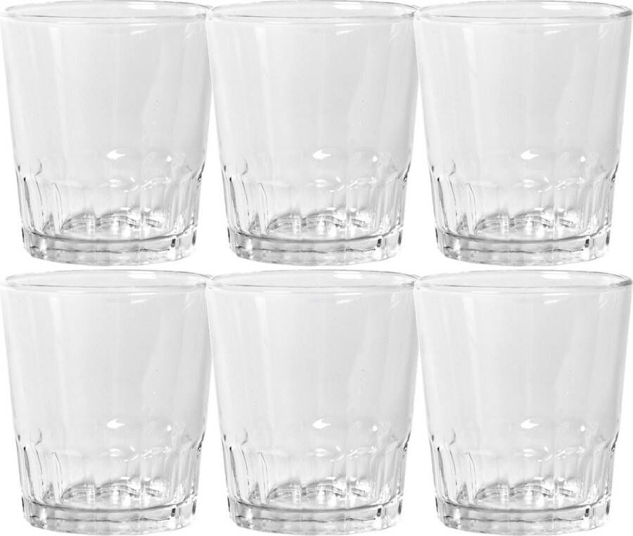 Bormioli 12x Stuks shotglazen shotjes transparant glas 110 ml 6 cm Borrelglaasjes borrelglazen